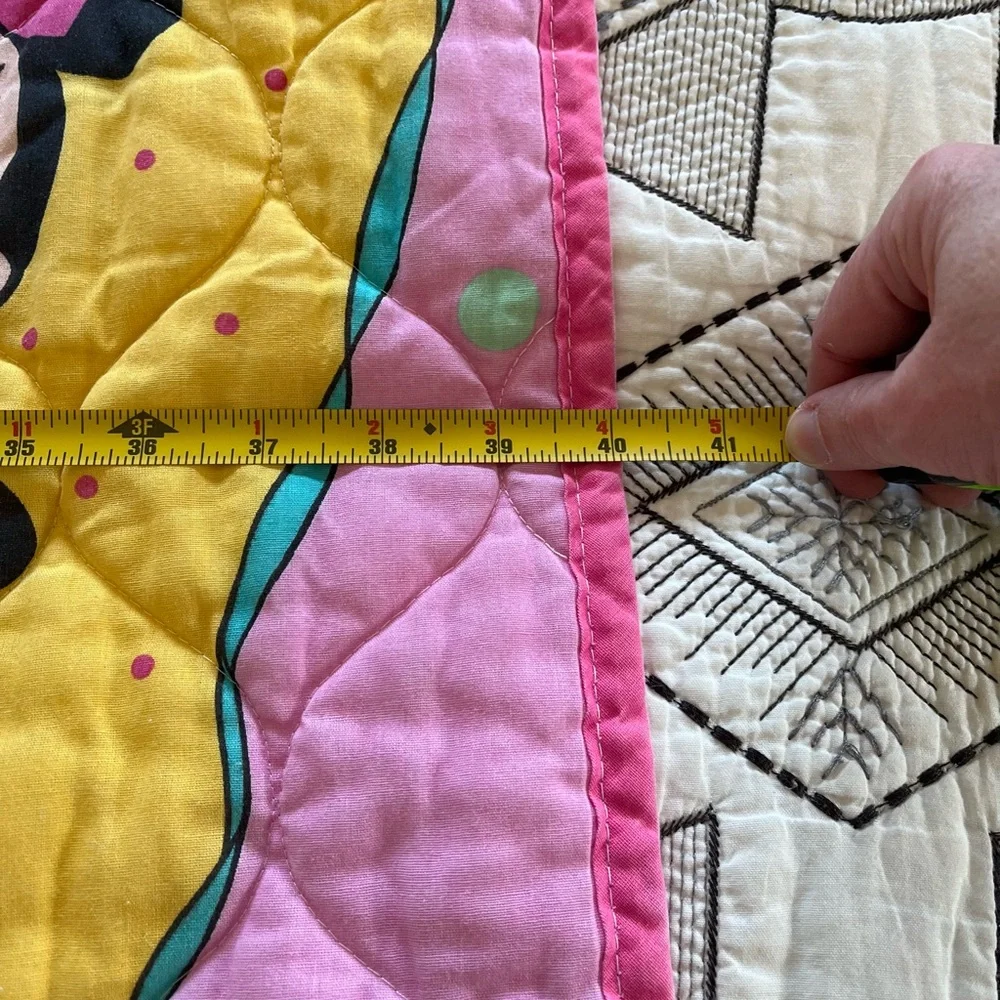 Vintage Disney Minnie Mouse Ballerina Pink Quilt Dundee 80’s Retro Crib Nursery